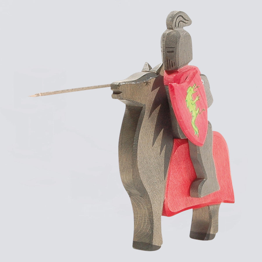 Ostheimer Holzfigur Pferd für Schwarzer Ritter