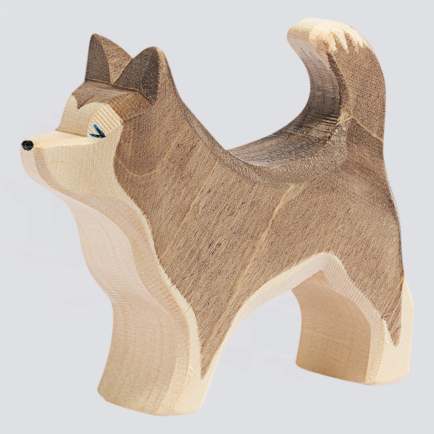 Ostheimer Holzfigur Schlittenhund stehend