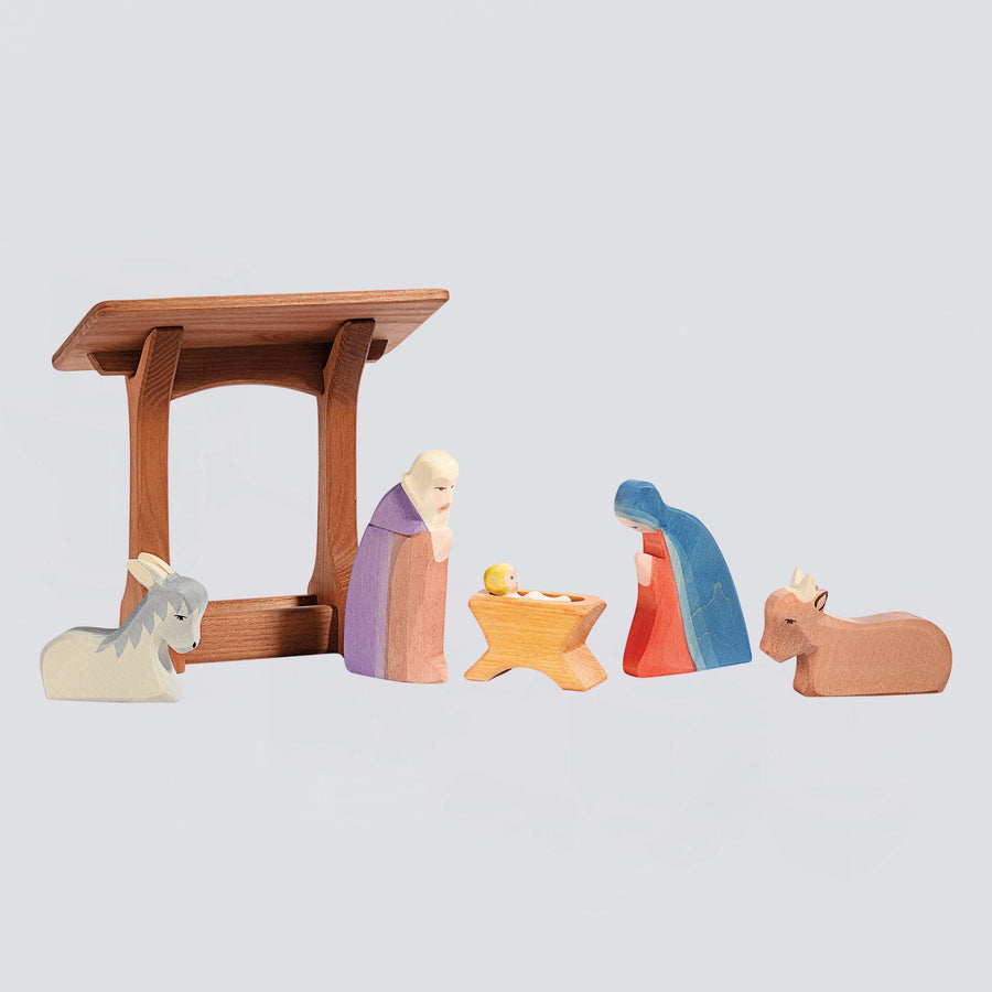 Ostheimer Krippe mit Dach