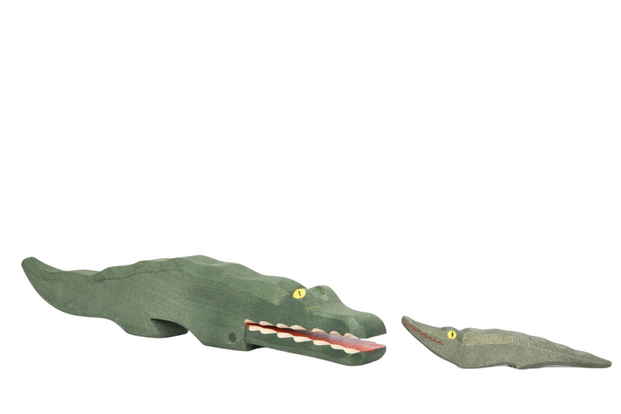 Ostheimer Holzfigur Krokodil klein