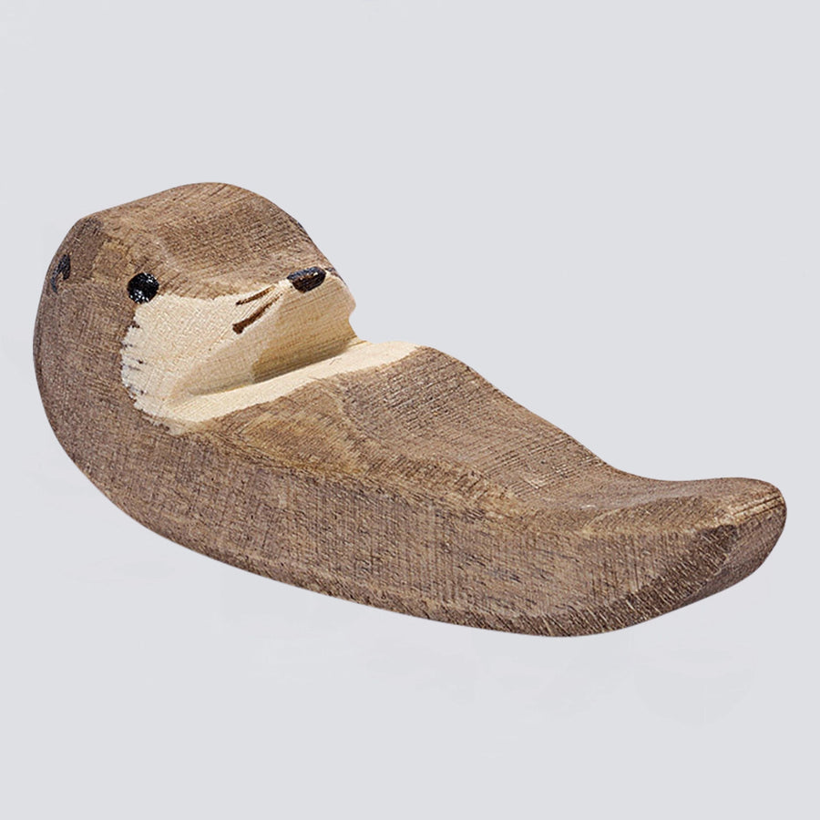 Ostheimer Holzfigur Seeotter klein schwimmend