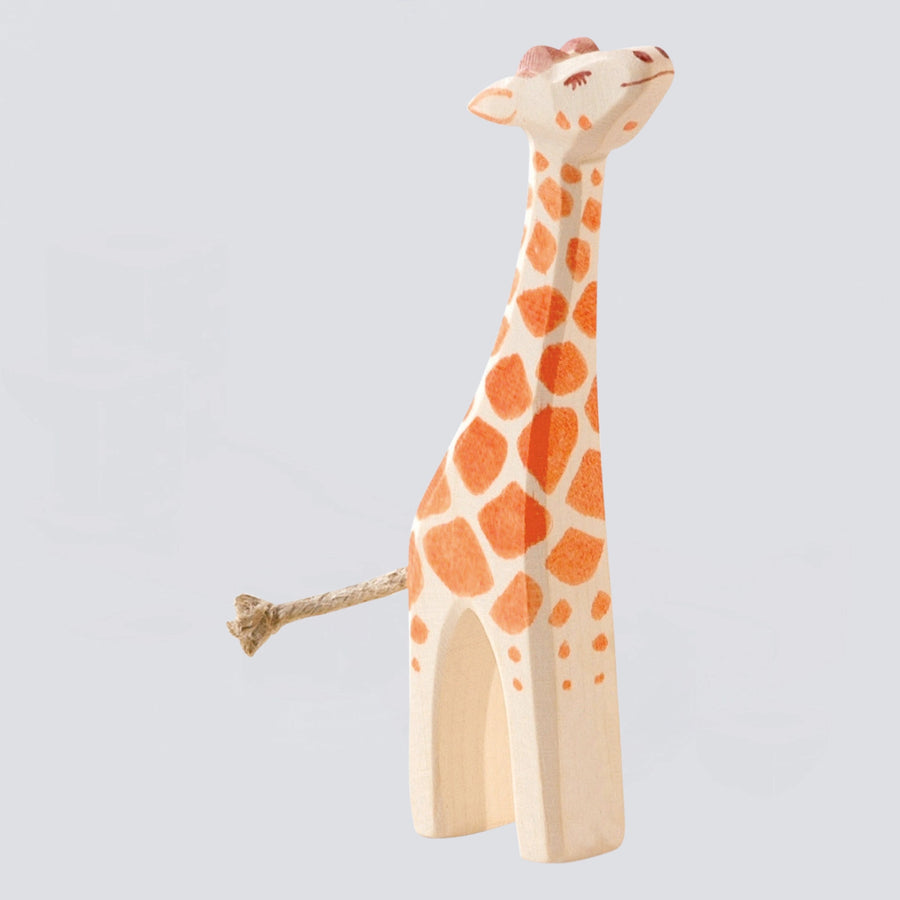 Ostheimer Holzfigur Giraffe klein Kopf hoch