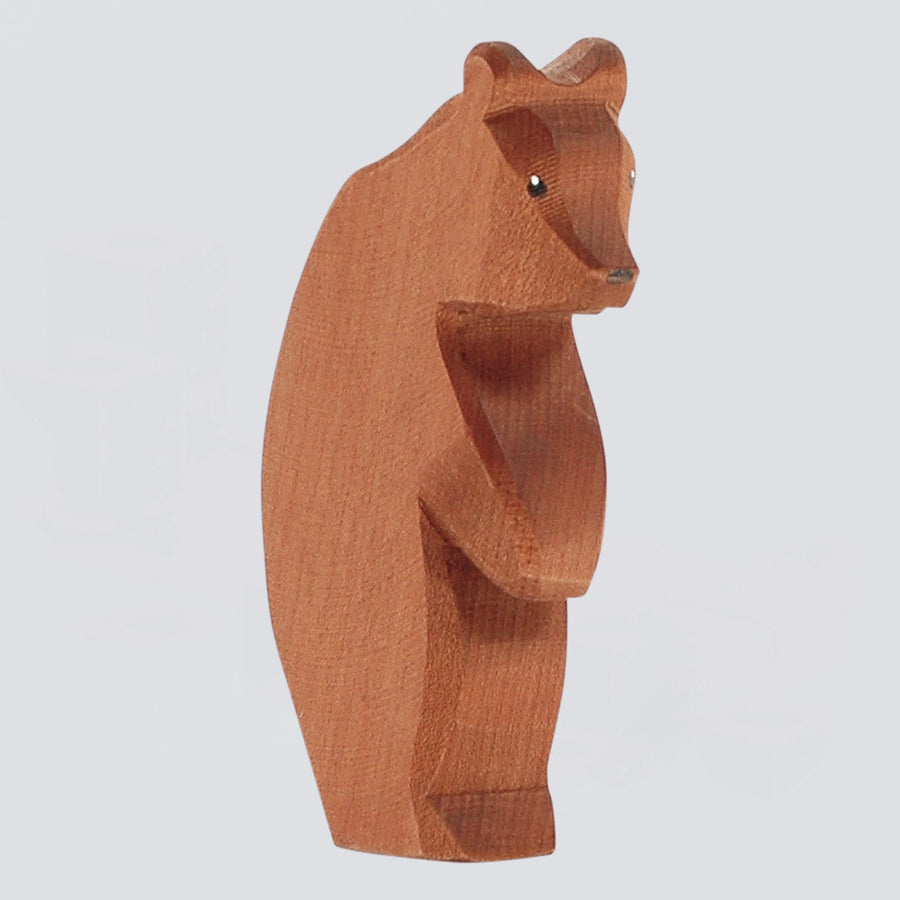 Ostheimer Holzfigur Bär stehend Kopf tief