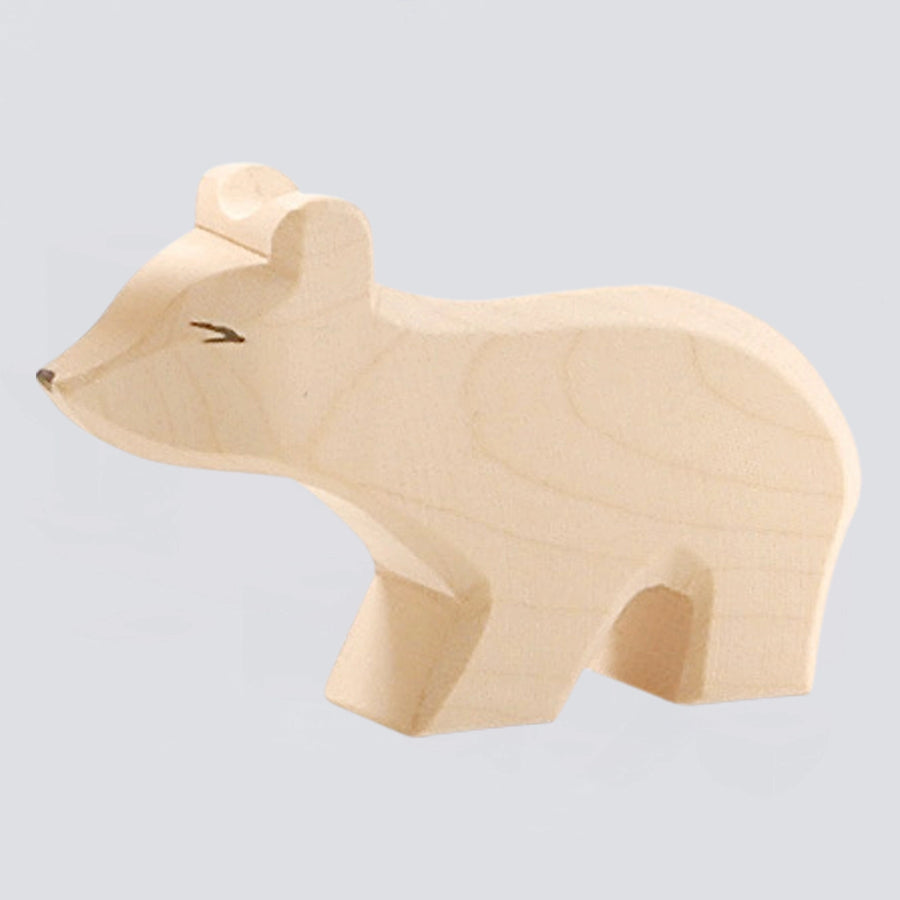 Ostheimer Holzfigur Eisbär klein Hals lang