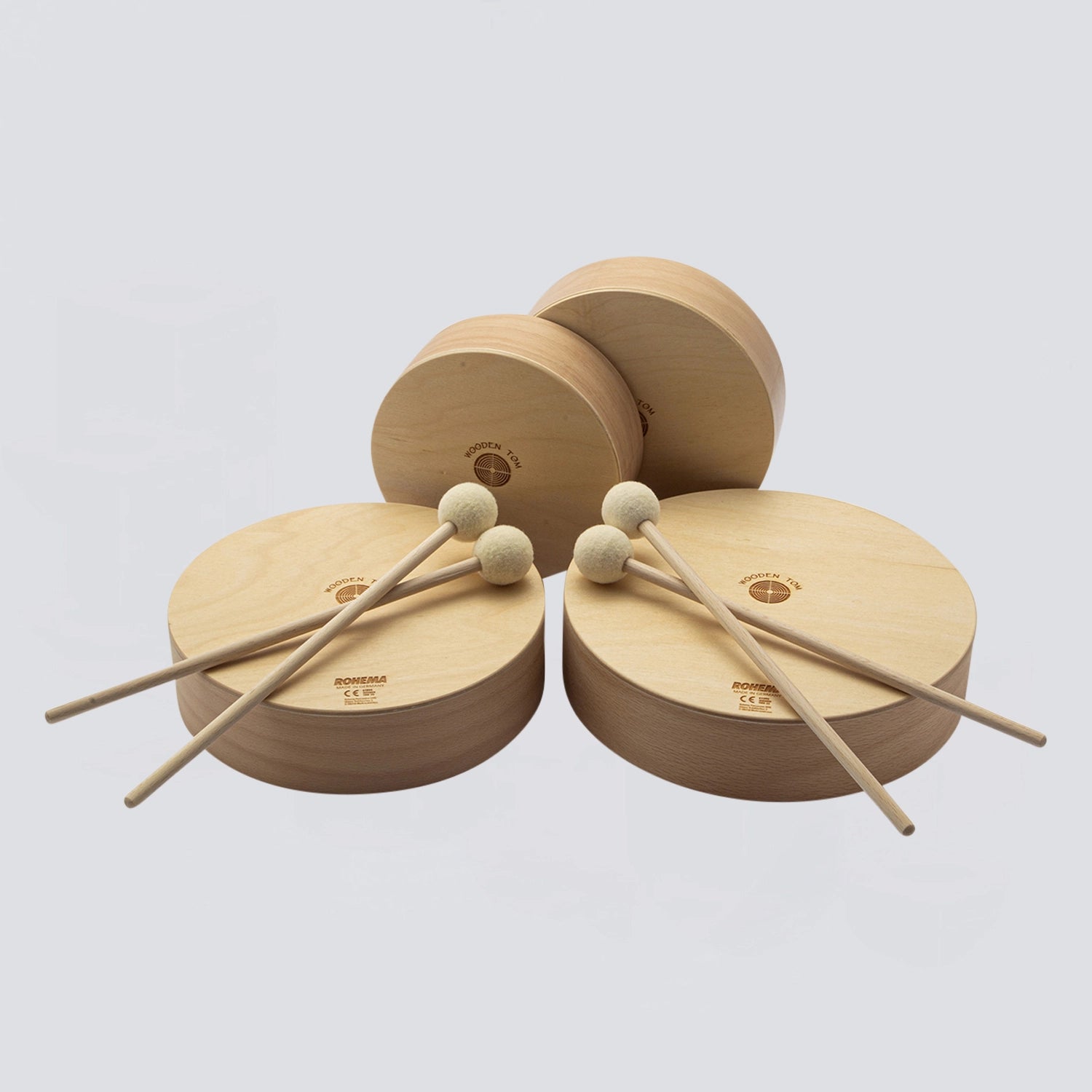 Wooden Tom Set