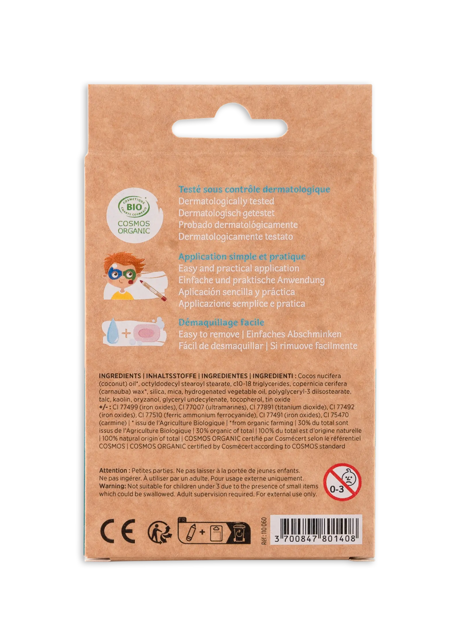 Schminkstifte für Kinder Jumbo Regenbogen, 6 Farben