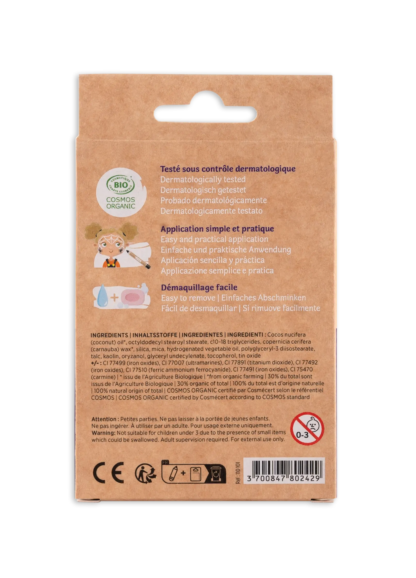 Schminkstifte für Kinder Jumbo Horrorwelten, 6 Farben