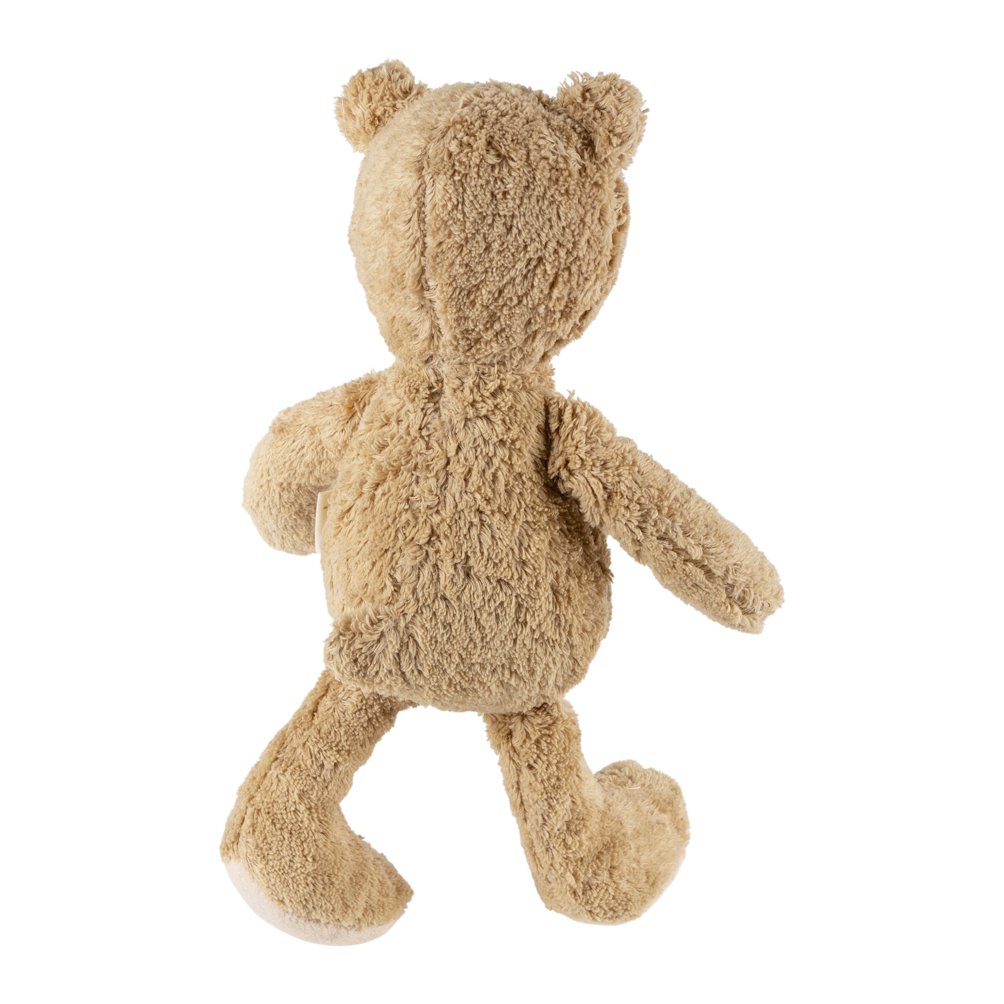 Bio-Kuscheltier Bär beige groß von hinten