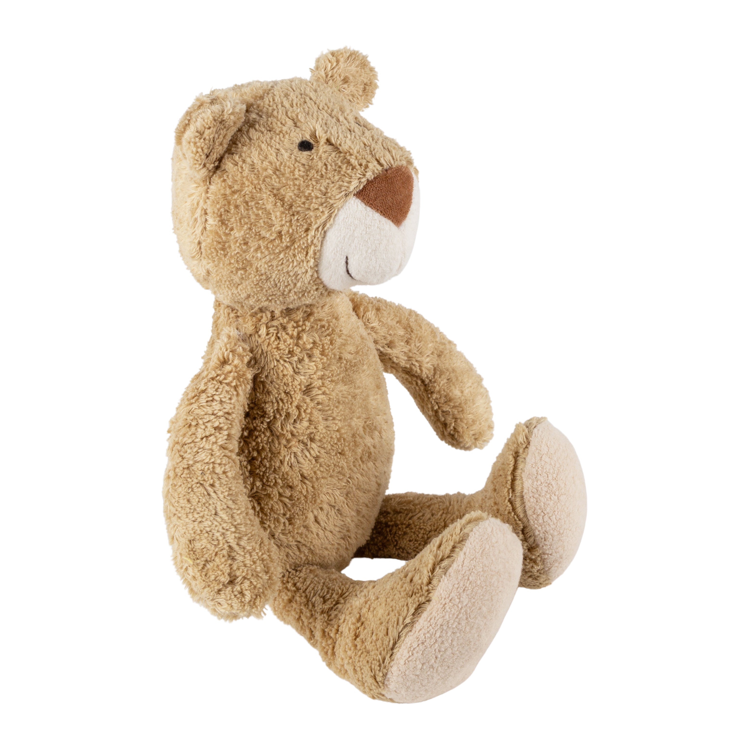 Bio-Kuscheltier Bär beige groß sitzend
