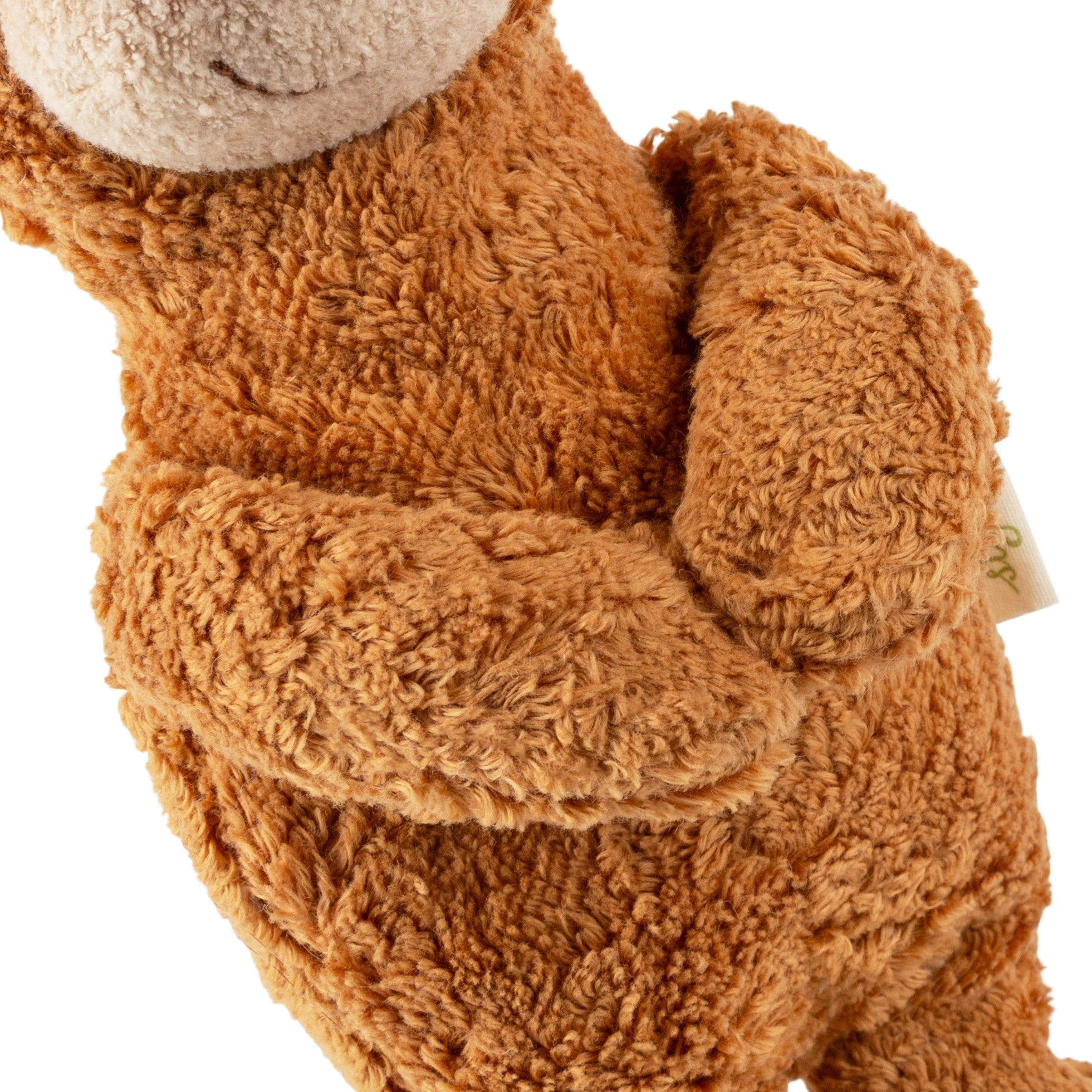 Bio-Kuscheltier Bär braun groß Brustbereich mit Händen