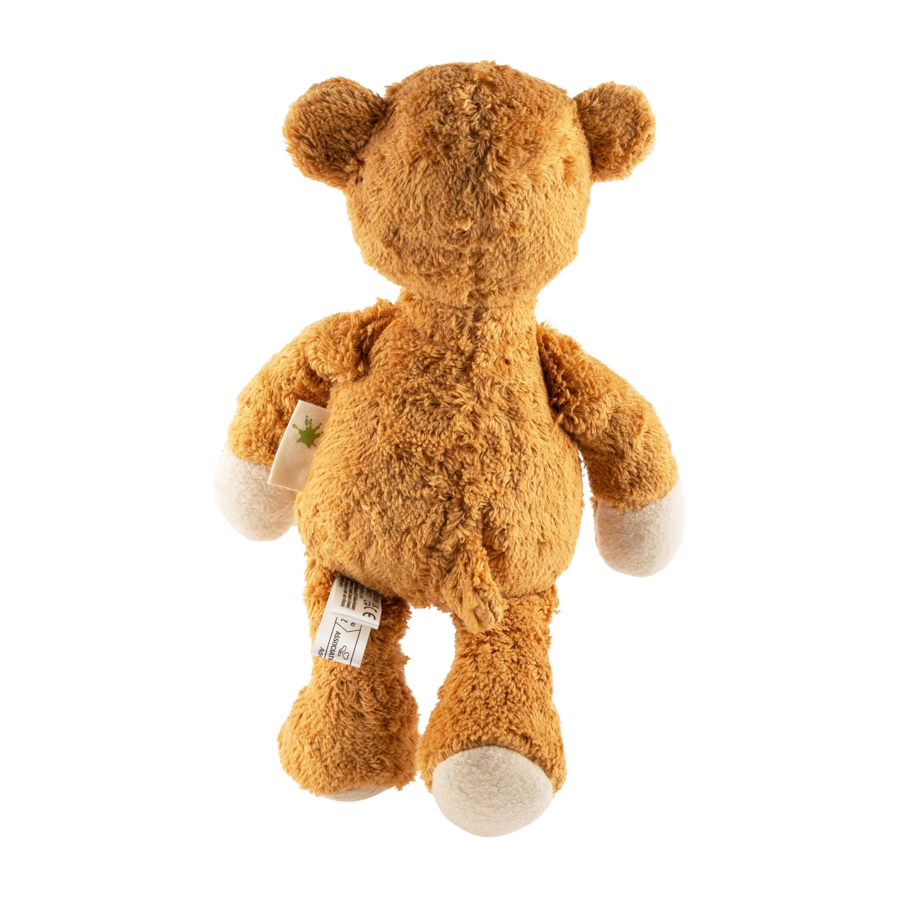 Bio-Kuscheltier Bär braun von hinten