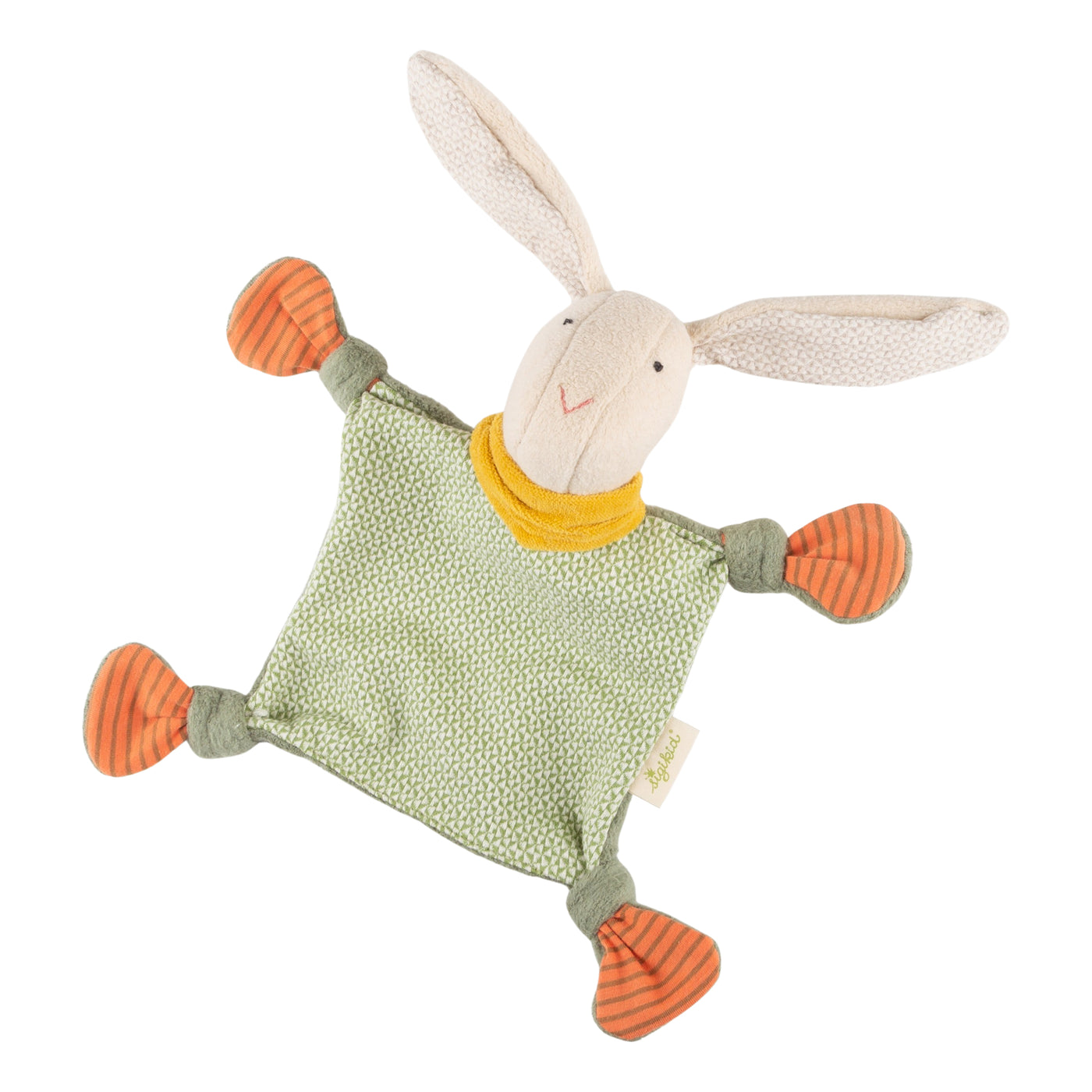 Bio-Schnuffeltuch Hase beige mit neutralem Hintergrund