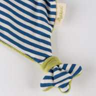 Bio-Schnuffeltuch Frosch blau Ecke