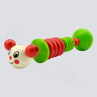 Rappel-Raupe "Clic-Clac" (rot/grün)