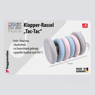 Klapper-Rassel "Tac-Tac" (blau/rosa)