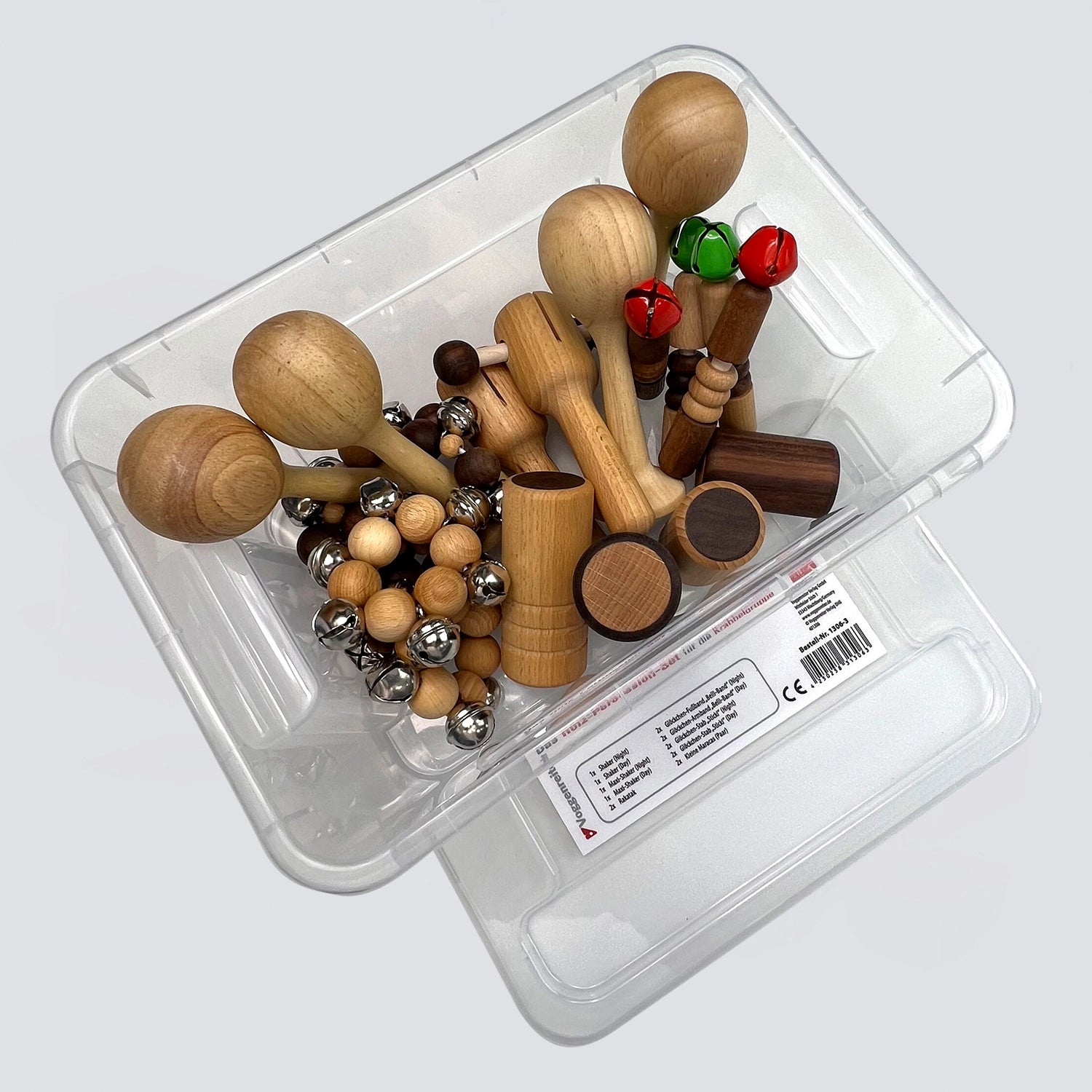 Holz-Percussion-Set für die Krabbelgruppe