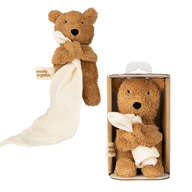 Wooly Organic Kleiner Teddy mit Schmusetuch
