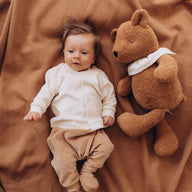 Wooly Organic Kuschelteddy mit Kragen