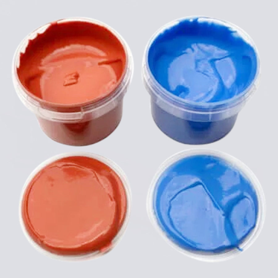 Fingerfarben 2er Set "Nori" blau/rot
