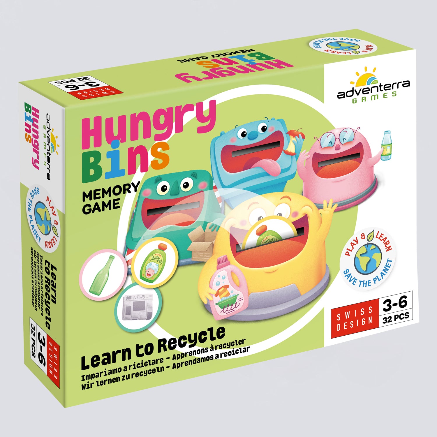 Adventerra Games Hungry Bins - Wir lernen recyceln