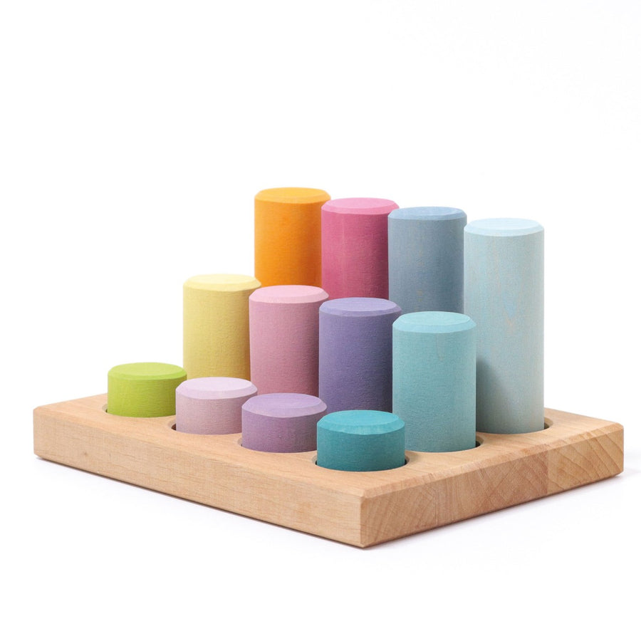 Grimm's Steckspiel Kleine Walzen Pastell