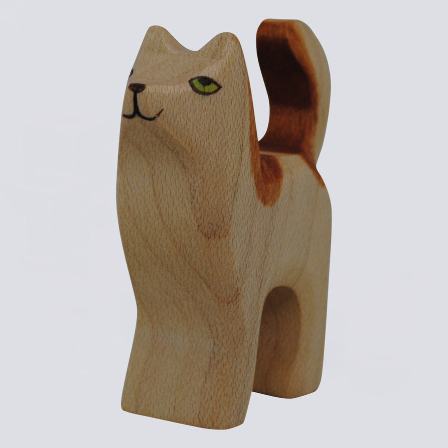 Holzwald Holzfigur Katze Baby