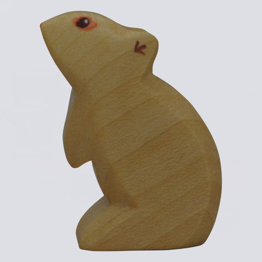 Holzwald Holzfigur Ratte