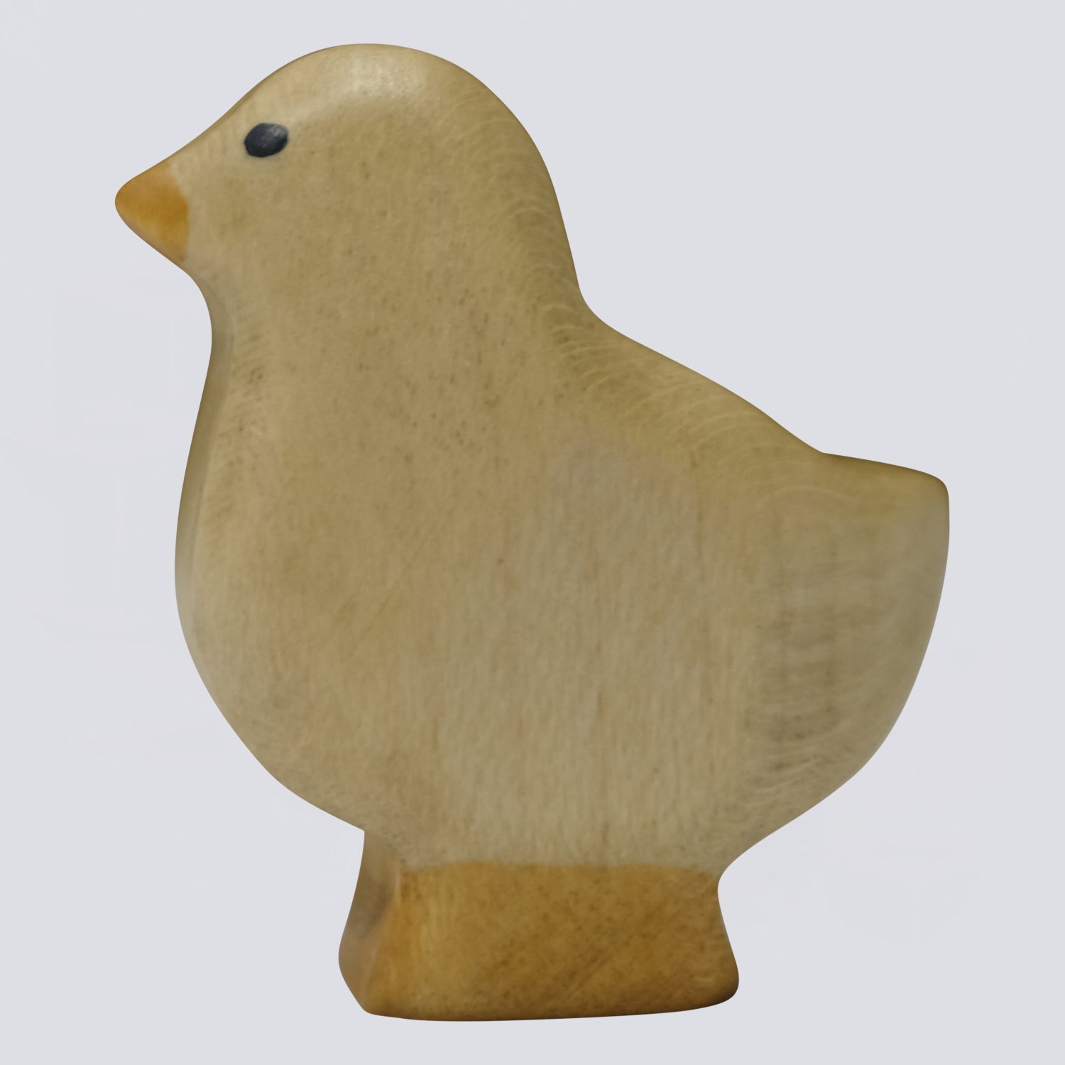Holzwald Holzfigur Küken dunkel