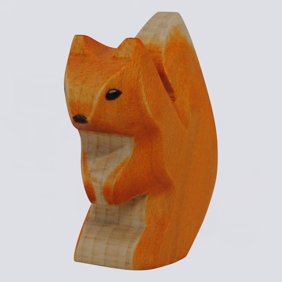 Holzwald Holzfigur Eichhörnchen klein