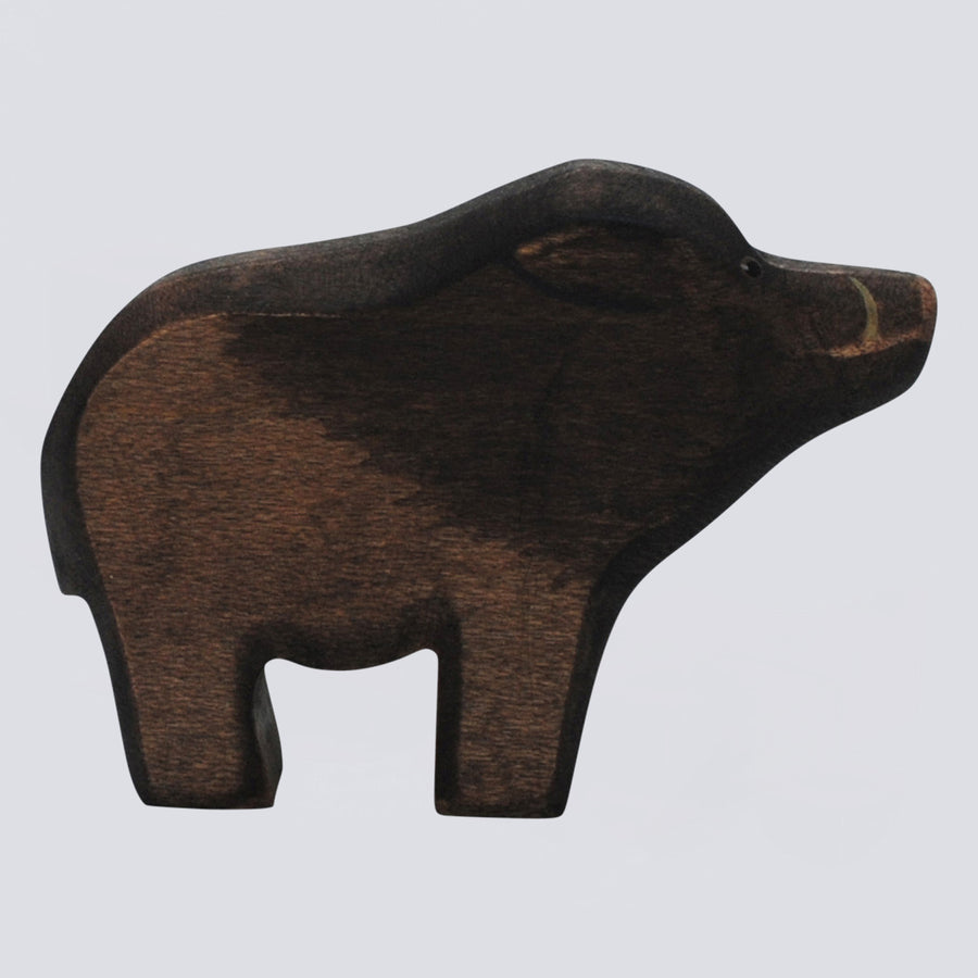 Holzwald Holzfigur Wildschwein Keiler