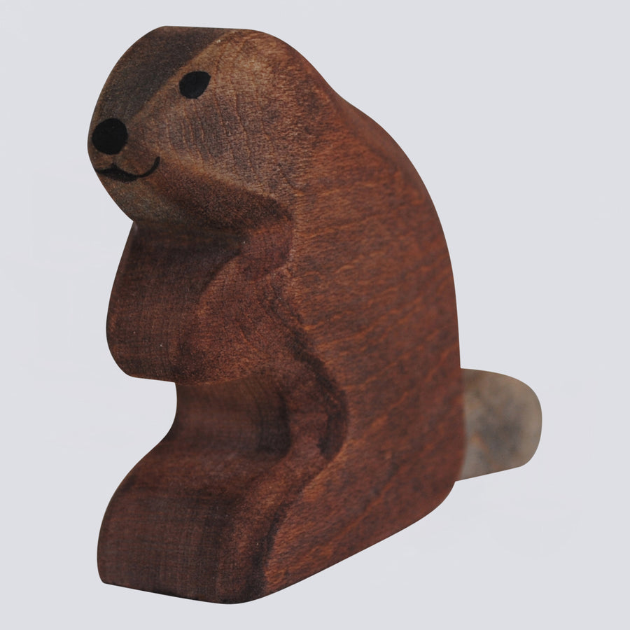 Holzwald Holzfigur Biber