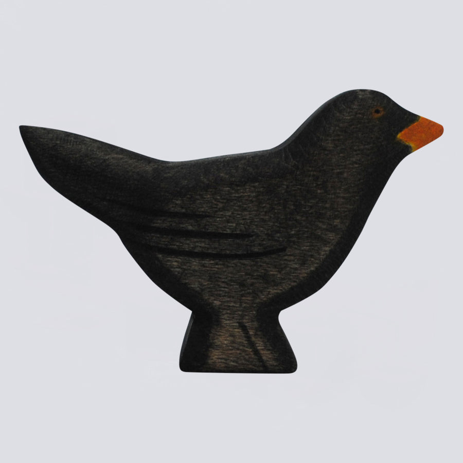 Holzwald Holzfigur Amsel