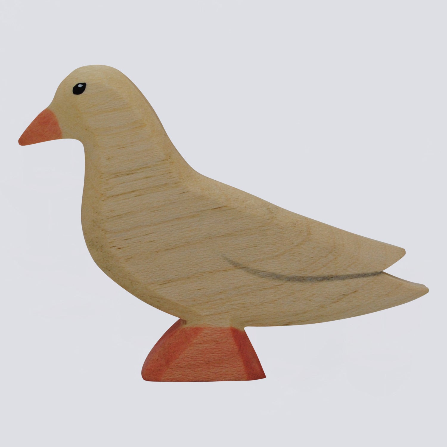 Holzspielwaren Ackermann Handgefertigte Taube Aus Ahornholz – ökologisches Bauernhof-Spielzeug, Made In Germany