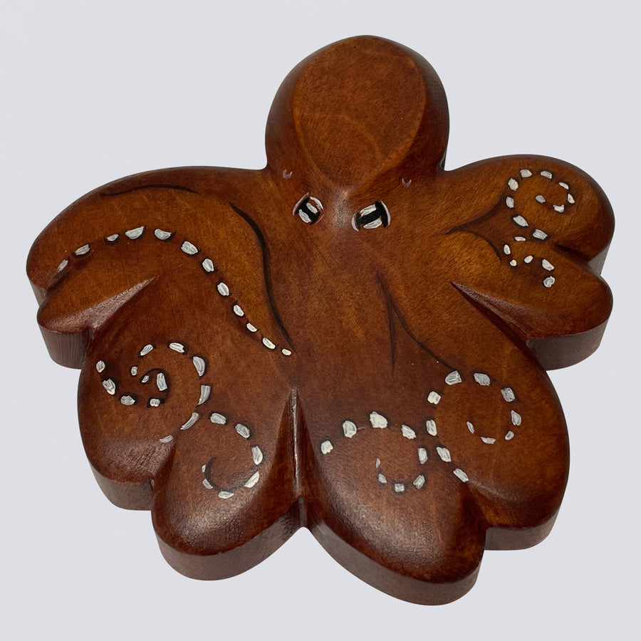 Holzwald Holzfigur Oktopus