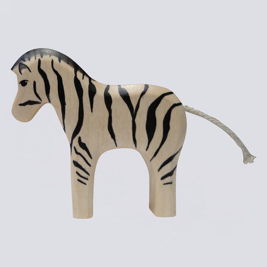 Holzwald Holzfigur Zebra klein