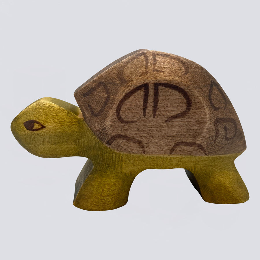 Holzwald Holzfigur Schildkröte