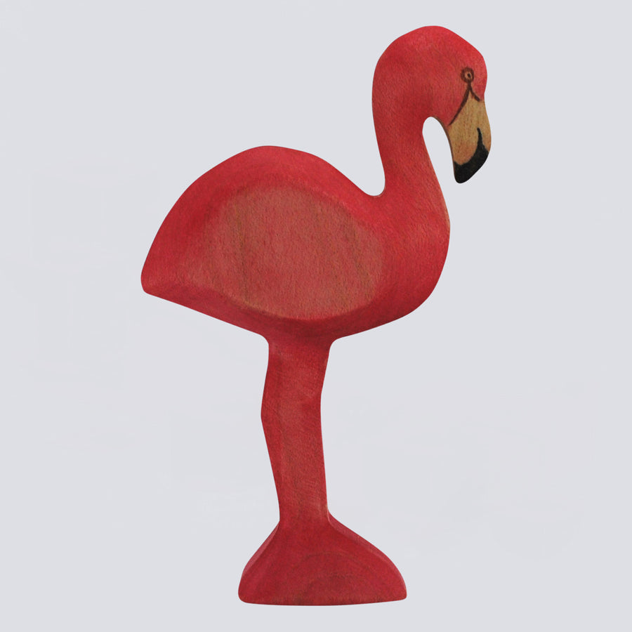Holzwald Holzfigur Flamingo