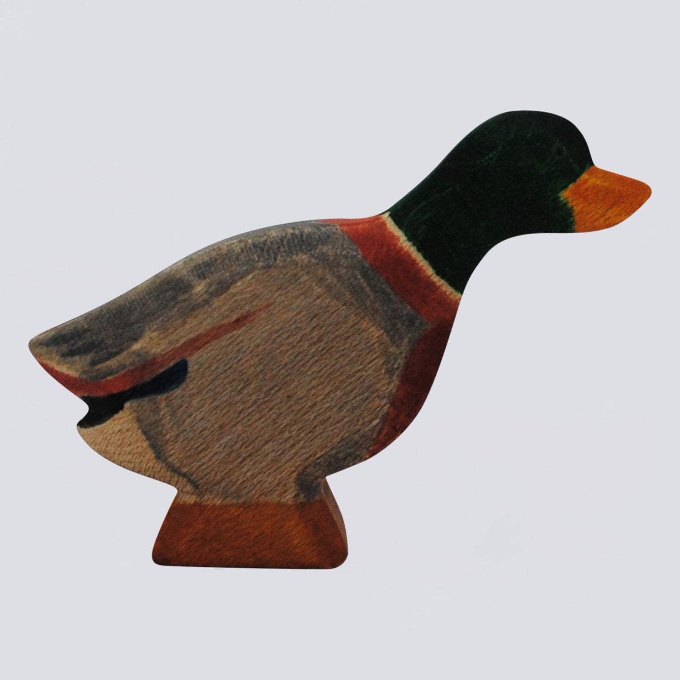 Holzwald Holzfigur Erpel gestreckt