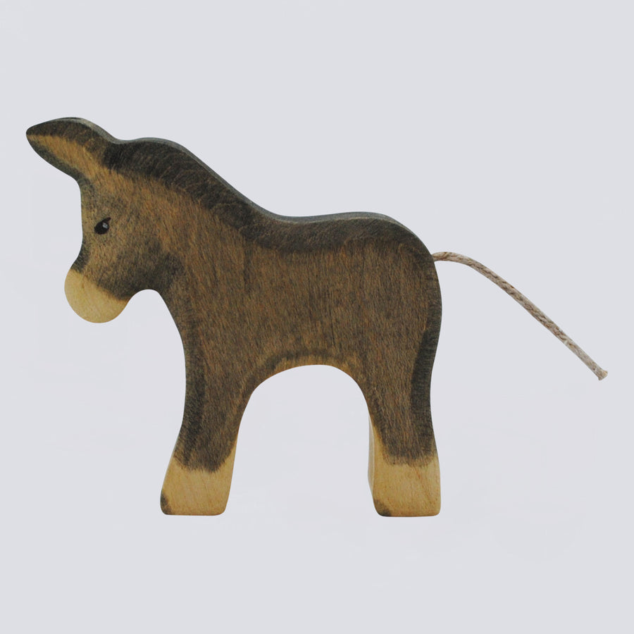 Holzwald Holzfigur Esel klein
