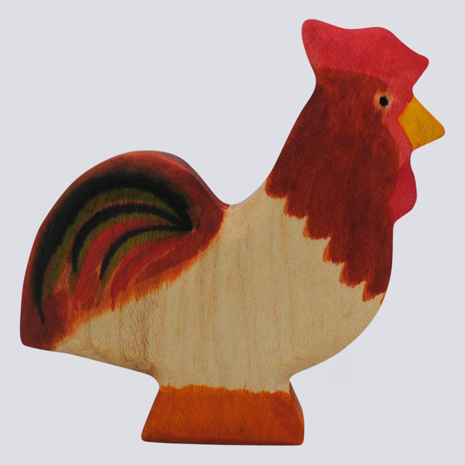 Holzwald Holzfigur Hahn