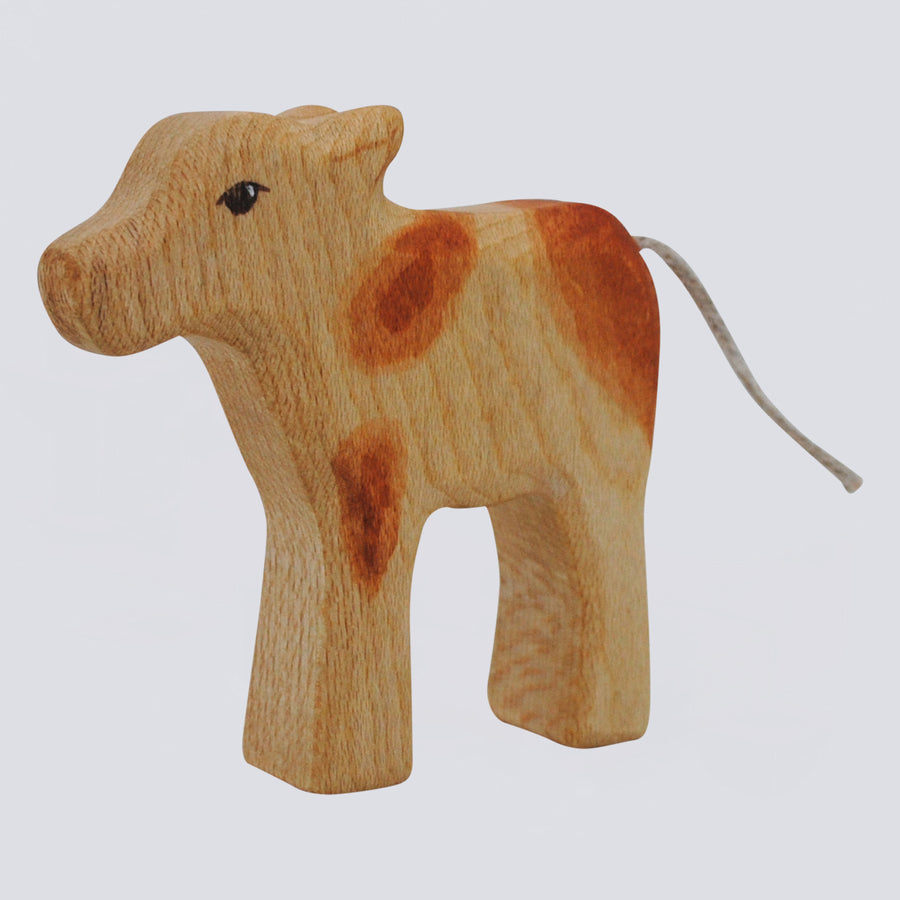 Holzwald Holzfigur Kalb