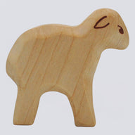 Holzwald Holzfigur Lamm stehend