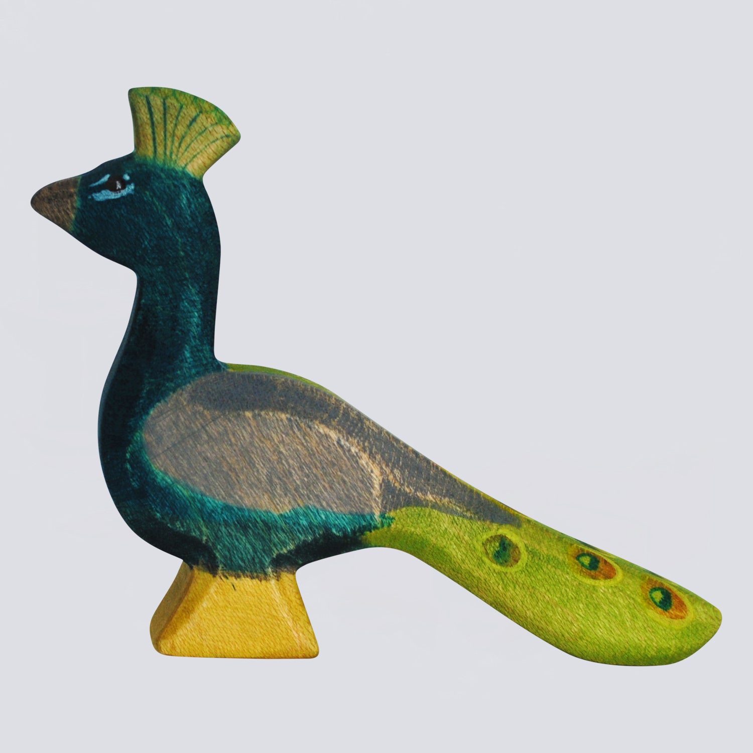Holzwald Holzfigur Pfau