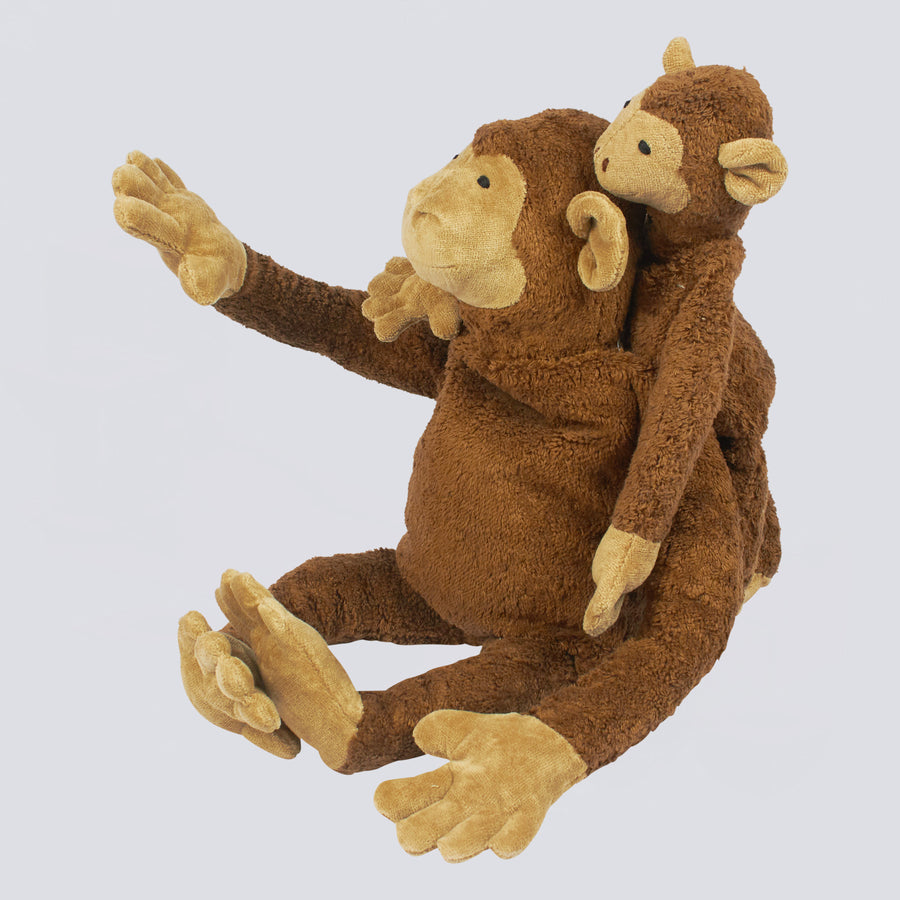 Kuscheltier Affe klein mit Kirschkern-Inlett