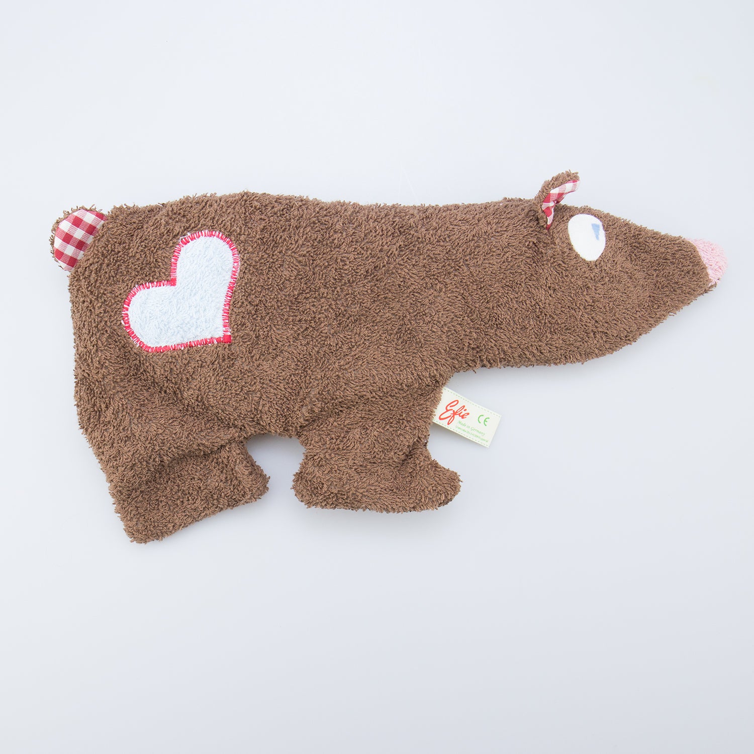 Efie Dinkel-Wärmekissen Teddy Grau – 20x20 Cm, Aus Bio-Baumwolle, Handgefertigt In Deutschland