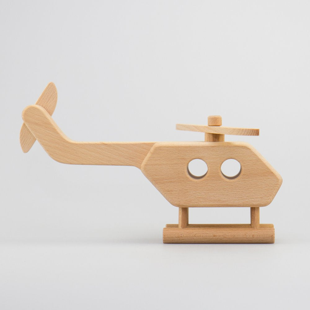Hubschrauber aus Holz