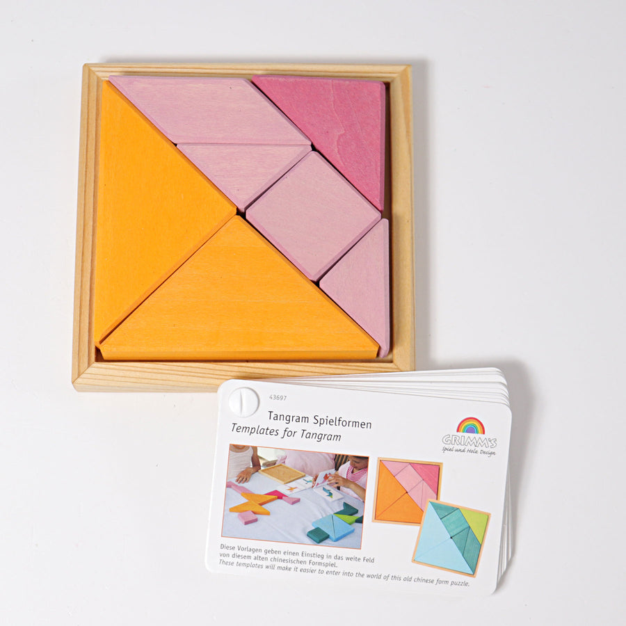 Grimm's Legespielset Tangram rosa-orange