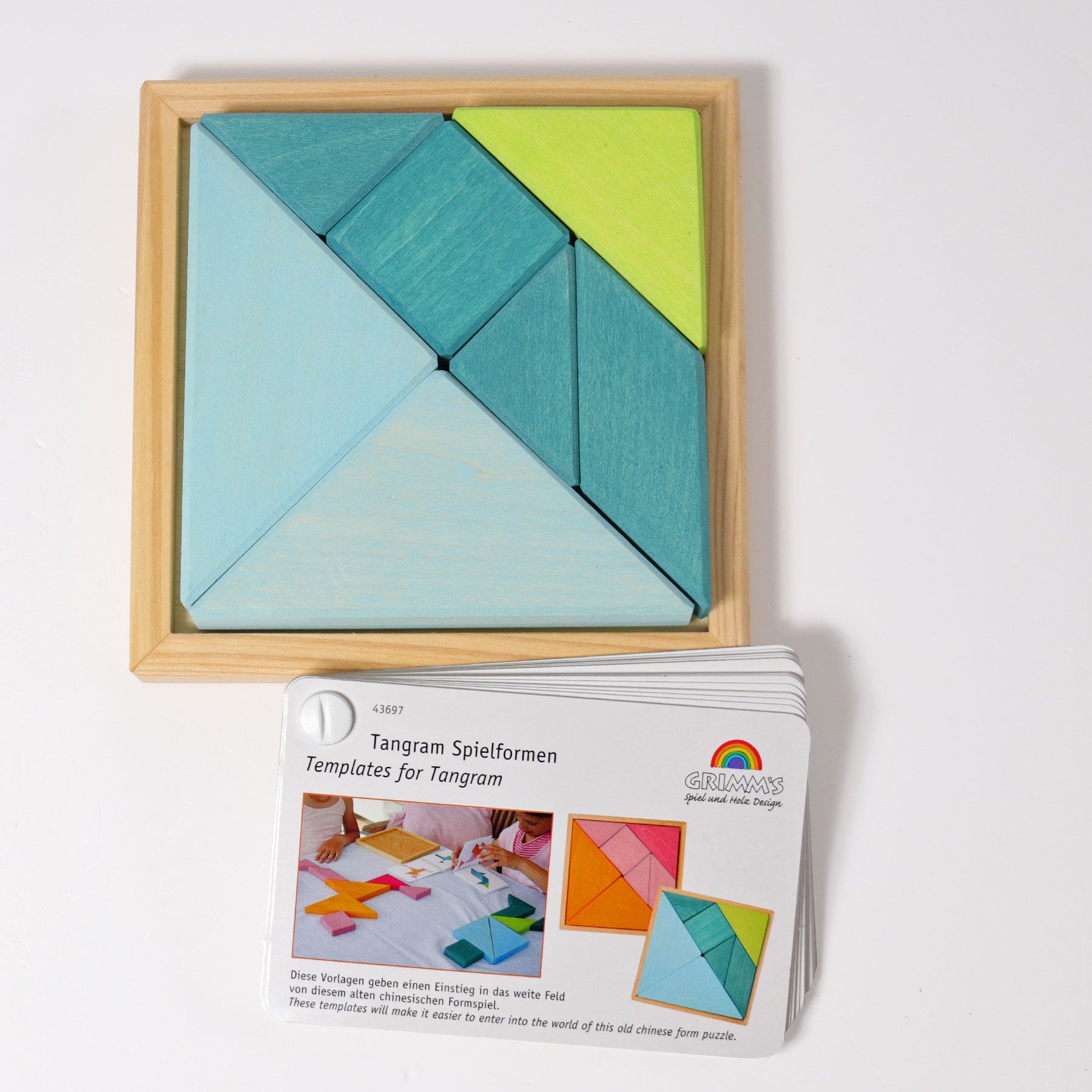 Grimm's Legespielset Tangram türkis