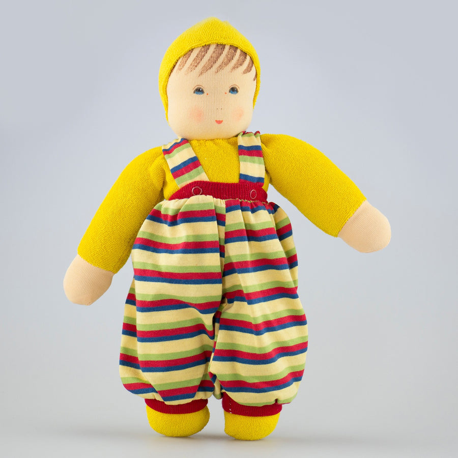 Nanchen Puppe 'Bub' gelb - 33 cm