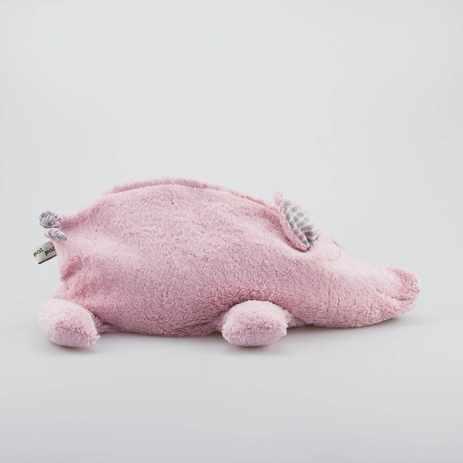 Kuscheltier großes Schwein mit Hirse-Inlett